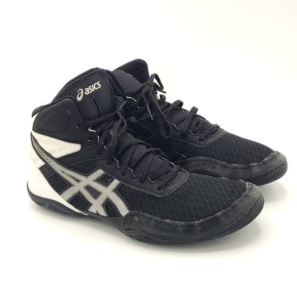 ASICS  Matflex 6 Wrestling Shoes Black white men\'s size 9 main image 9